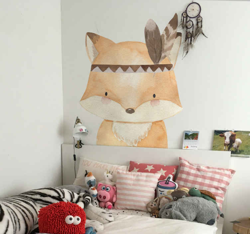 Sticker enfant dessin renard en oferta