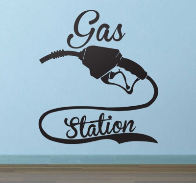 sticker gas station
