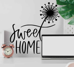 Sticker Citation Home sweet home aux pissenlits precio