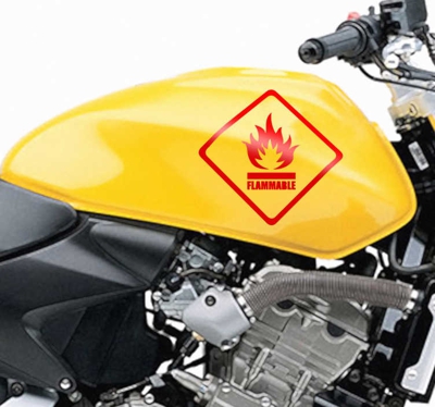 Sticker pictogramme inflammable