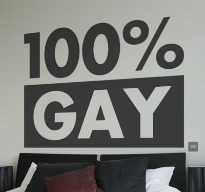 Sticker 100% gay