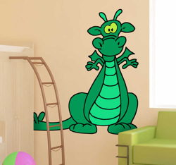 Sticker enfant dragon vert características