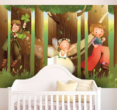 Sticker enfant bois magique