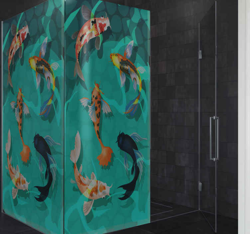 Sticker pour Paroi de Douche koi precio