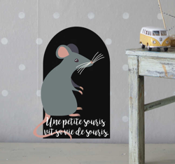 Sticker Mural petite souris características