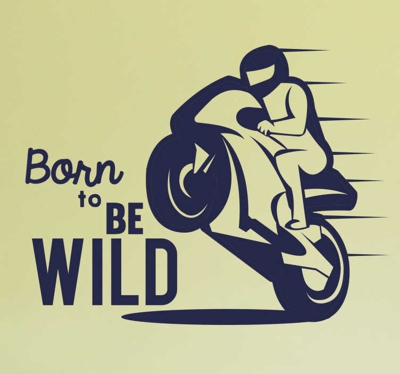 Sticker born to be wild