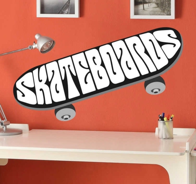 Sticker logo skateboard
