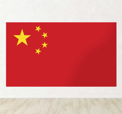 Autocollant mural drapeau Chine características