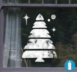 Sticker sapin noel pochoir precio