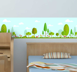 Sticker frise forêt nature precio