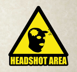 sticker zone headshot características
