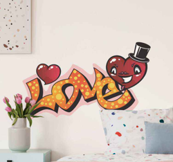 Autocollant Urbain Bulle de graffiti d'amour en oferta