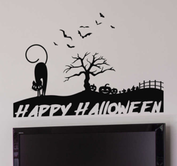 Sticker silhouette happy Halloween en oferta