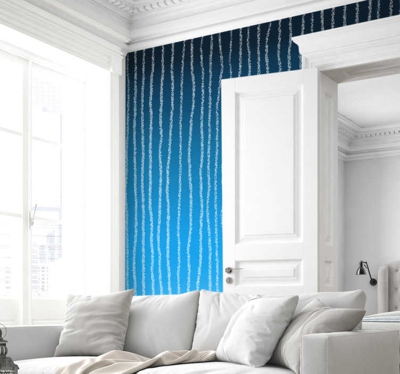 Autocollant mural shibori