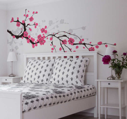 Sticker fleurs de cerisier printemps precio