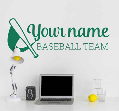 Sticker personnalisable équipe Baseball