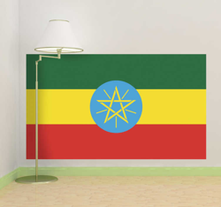 Autocollant mural drapeau Ethiopie en oferta