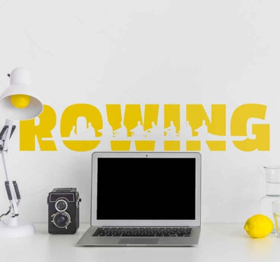 Sticker rowing texte