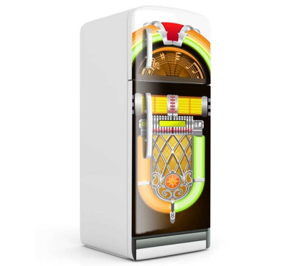 Sticker jukebox frigo