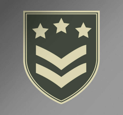 sticker militaire logo características