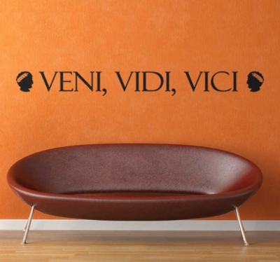 Sticker mural Veni Vidi Vici