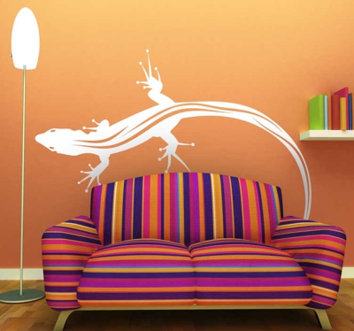 Sticker lézard salamandre couleur