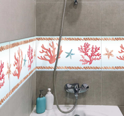Sticker Maison Frise Corail en oferta