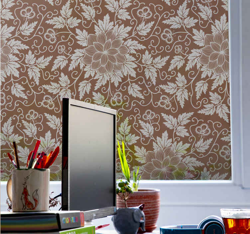 Sticker vitre Paisley floral precio
