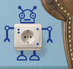 Sticker interrupteur robot características