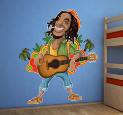 Autocollant mural dessin rasta en oferta