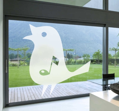 Sticker enfant oiseau chanteur