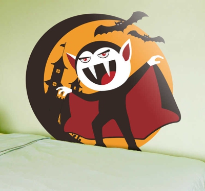 Sticker Enfant Vampire d'Halloween