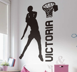 Sticker de joueur faisant compagnon avec le nom basket-ball precio