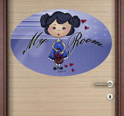 Sticker enfant ovale my room precio