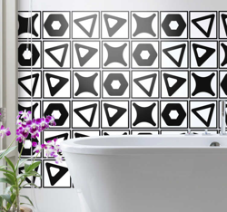 Transfert de carreaux noir et blanc precio