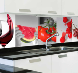 Sticker cuisine éléments rouges precio