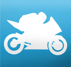 Sticker silhouette motard en oferta