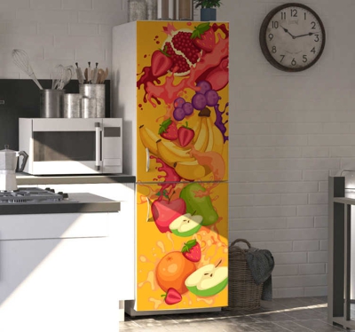 Dessins de fruits enveloppe de réfrigérateur