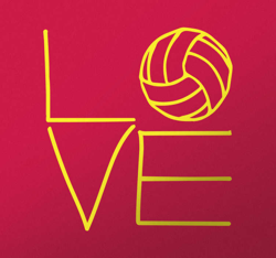 Sticker Volley-ball Love en oferta
