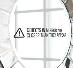 Sticker pour miroir texte anglais en oferta