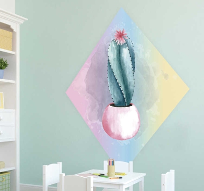 Sticker Plante Cactus Aquarelle