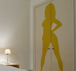 Autocollant mural silhouette sexy características