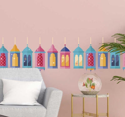 Sticker Mural Lampes Orientales