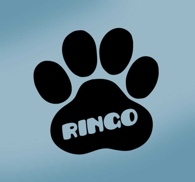 Stickers Animaux Patte de chien personnalisée