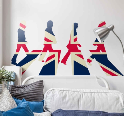 Sticker Union Jack Beatles