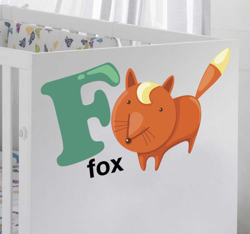 Sticker enfant lettre F alphabet en oferta