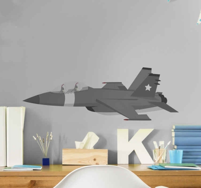 Sticker Mural Illustration Avion de chasse soviétique