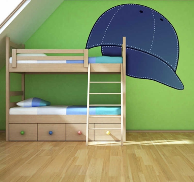 Sticker enfant casquette jean