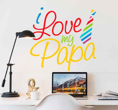 Sticker I love my papa