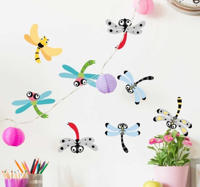 Sticker Maison Set de Libellule pour Enfants
